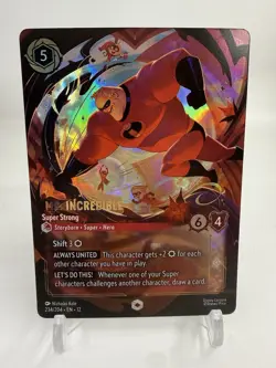 Lorcana Mr Incredible Super Strong Enchanted Wilds Unknown 234/204 NM - Image 1