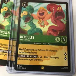 Hercules Baby Demigod Legendary Azurite Sea 4x x4 Disney Lorcana - Image 1