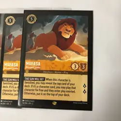 Mufasa Betrayed Leader Rise of the Floodborn Disney Lorcana Playset 4x x4 - Image 1