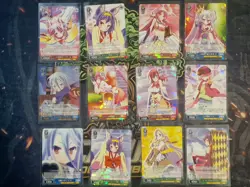 Japanese Weiss Schwarz TCG - No Game No Life Bulk Lot - 22x Holo + Bulk - NM - Image 1