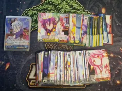 Japanese Weiss Schwarz TCG - No Game No Life Bulk Lot - 22x Holo + Bulk - NM - Image 3