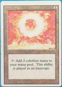 Sol Ring Revised VHP/DAMAGED Artifact Uncommon CARD (518748) ABUGames - Image 1