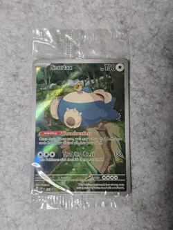 Pokemon TCG Snorlax #051 Holo Full Art Promo Card 151 Near Mint Sealed - Image 1
