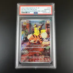 PSA 10 Detective Pikachu 098/SV-P Pre Order Promo Japanese Holo Graded Card - Image 1