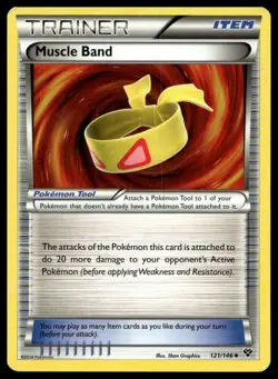 Muscle Band #121/146 XY Base Set Moderately played - Pokemon Card - Image 1