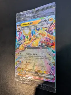 Pokemon TCG Jolteon EX Prismatic Evolutions Stamped Promo Card 030/131 Sealed - Image 2