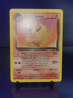 Dark Flareon 35/82 Uncommon Non Holo Team Rocket Pokemon Card HP - Image 2