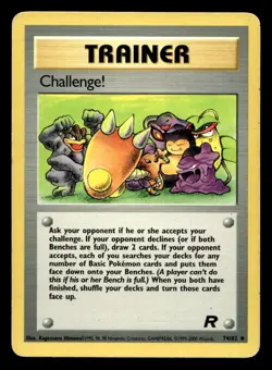 Pokemon Card Team Rocket Challenge! 74/82 Uncommon - Image 1