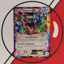 RAYQUAZA EX XY69 Black Star Promos 2014 Rare Ultra Rare Holo Pokemon Card LP - Image 1