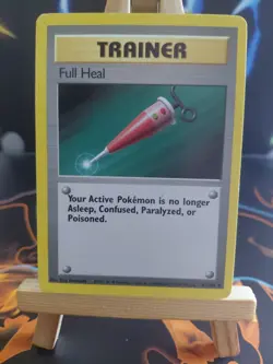 Pokemon Trainer Full Heal 82/102 Base Set Uncommon Card LP Condition - Image 1