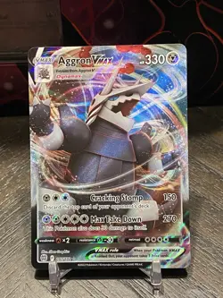 Aggron VMAX 097/172 Brilliant Stars Ultra Rare Holo Pokemon TCG Card NM - Image 1