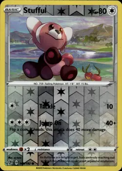 Stufful Common SWSH02: Rebel Clash 149/192 Colorless Normal Pokemon Card - Image 1