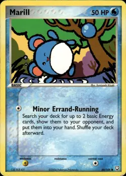 Marill Common Team Rocket Returns 68/109 Water Pokemon Card - Image 1