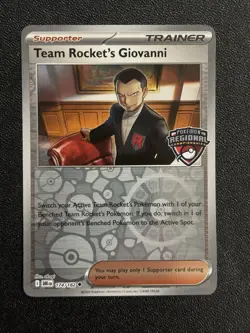 Pokemon Team Rockets Giovanni Regional Championship Stamped Card - Image 1