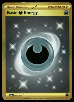 Pokemon Cards Basic Darkness Energy 098/064 Shrouded Fable Hyper Rare NM - Image 1