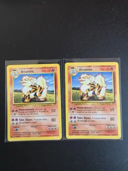 Pokemon TCG Arcanine Base Set, Card 23/102, Regular LP x2 - Image 1