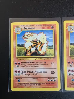 Pokemon TCG Arcanine Base Set, Card 23/102, Regular LP x2 - Image 2