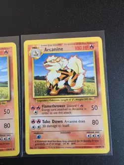 Pokemon TCG Arcanine Base Set, Card 23/102, Regular LP x2 - Image 3