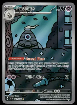 Pokemon Cards Dusclops 069/064 Shrouded Fable Illustration Rare NM - Image 1