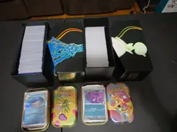 Pokemon Lot Approx 1000 Cards In ETB Boxes Including Rares And Holos NO ENERGIES - Image 1
