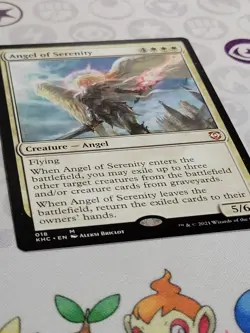 C4768 MAGIC MTG COMMANDER: KALDHEIM ANGEL OF SERENITY #018 NM MYTHIC - Image 2