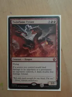 MTG Twinflame Tyrant, NM-Mint, English Foundations - Image 2