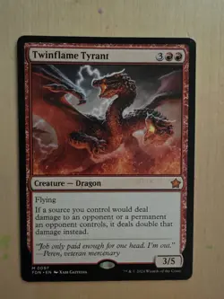 MTG Twinflame Tyrant, NM-Mint, English Foundations - Image 3