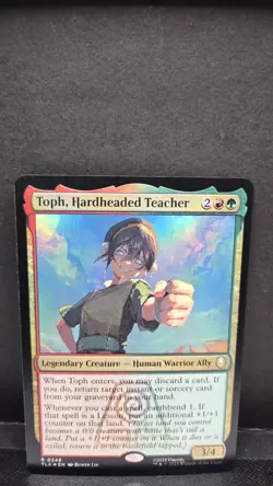 MTG, Toph, Hardheaded Teacher Foil 246 NM Avatar The Last Airbender - Image 1