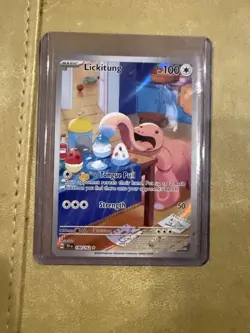 Lickitung 180/162 Temporal Forces Holo Illustration Rare Full Art Pokemon Card - Image 1