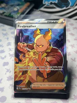 Pokemon Firebreather Full Art Trainer Holo 119/094 Me02: Phantasmal Flames - Image 1
