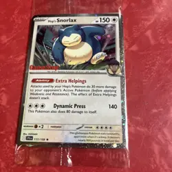 Pokemon Journey Together Hop’s Snorlax GameStop Promo Stamped - Image 1