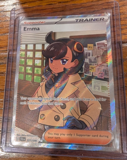 Pokemon TCG Emma 107/086 Secret Rare Holo Full Art Trainer Supporter EN - Image 1
