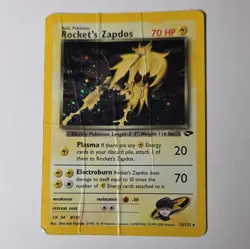 Pokemon Rocket's Zapdos 15/132 Gym Challenge Holo Rare 70 HP English - Image 1