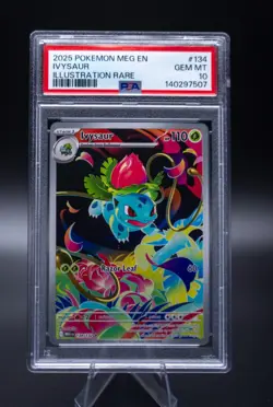 PSA 10 Pokemon Mega Evolution SIR Ivysaur MEG EN 134/132 GEM MINT! - Image 1