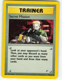 Secret Mission - 118/132 Gym Heroes - Pokemon TCG - 2000 - Image 1