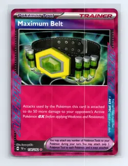 Maximum Belt 154/162 ACE SPEC Rare Temporal Forces Pokemon Near Mint - Image 1