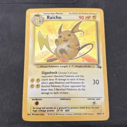 Pokemon TCG Raichu Base Set 14/102 Holo 1999-2000 Wizards Base Set Copyright... - Image 1