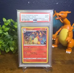 2020 Pokemon Rare Charizard Cracked Ice Holo Vivid Voltage PSA 10 💎📈 - Image 1