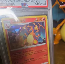 2020 Pokemon Rare Charizard Cracked Ice Holo Vivid Voltage PSA 10 💎📈 - Image 2