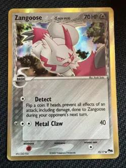 Zangoose 15/17 - Pop Series 5 - Holo Delta Species Promo - 2007 Pokemon TCG - Image 1