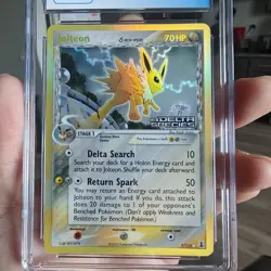 2005 Pokemon EX Delta Species Reverse Holo Jolteon #7 CGC 9 - Image 3
