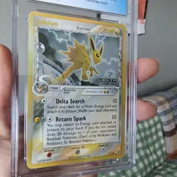 2005 Pokemon EX Delta Species Reverse Holo Jolteon #7 CGC 9 - Image 5