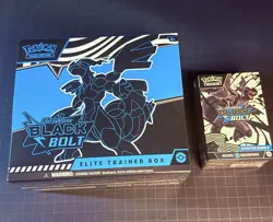 Pokemon Black Bolt ETB Elite Trainer Box Booster Bundle SET OF 2 Sealed New - Image 1