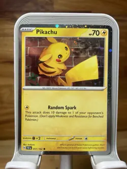 Pokemon TCG Pikachu 051/162 Pokemon Day Stamped 2026 SV: Temporal Forces NM - Image 1