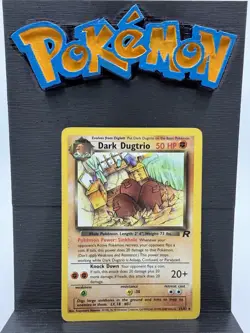 Dark Dugtrio 23/82 Rare Team Rocket Pokemon Unlimited Moderately Played - Image 1