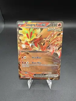 Gouging Fire ex 038/162-Pokemon TCG-SV05: Temporal Forces-Double Rare-Holo-NM - Image 1