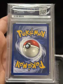 1999 POKEMON BASE SET UNLIMITED #10 MEWTWO-HOLO PSA 7 - Image 2