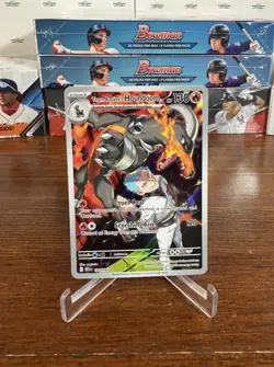 Team Rocket's Houndoom 191/182 Illustration Rare Destined Rivals Pokemon Holo Ir - Image 3