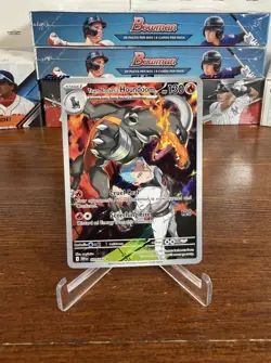 Team Rocket's Houndoom 191/182 Illustration Rare Destined Rivals Pokemon Holo Ir - Image 5