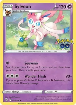 Sylveon #035/078 Holo Rare 2022 Pokemon Go NM - Image 1